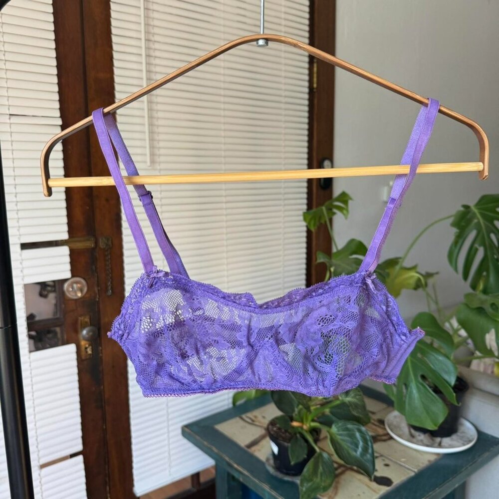 Purple Lace Bra